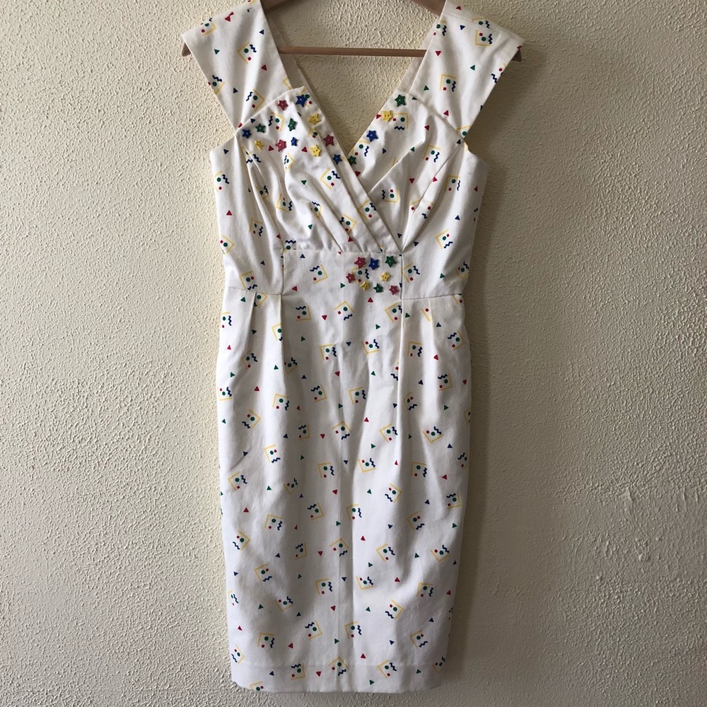 Vintage 80’s 90s Wiggle Dress 0 retro pinup style mod